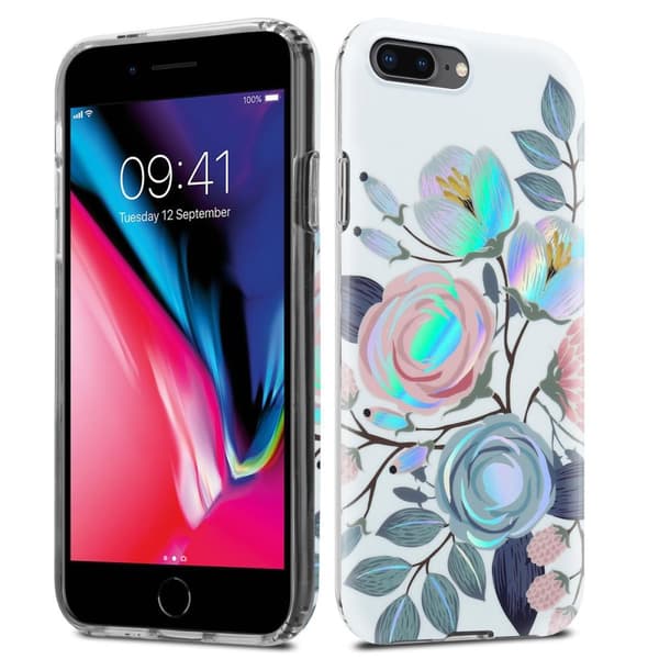 iPhone 7 PLUS / 7S PLUS / 8 PLUS Suojakotelo TPU-silikonista valmistettu suojakuori jossa on kukkakuvioinen kuvio