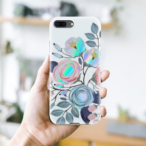 iPhone 7 PLUS / 7S PLUS / 8 PLUS Suojakotelo TPU-silikonista valmistettu suojakuori jossa on kukkakuvioinen kuvio