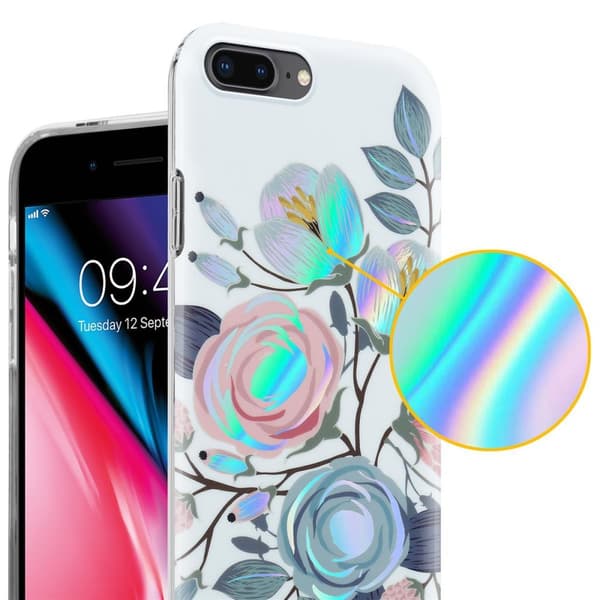iPhone 7 PLUS / 7S PLUS / 8 PLUS Suojakotelo TPU-silikonista valmistettu suojakuori jossa on kukkakuvioinen kuvio