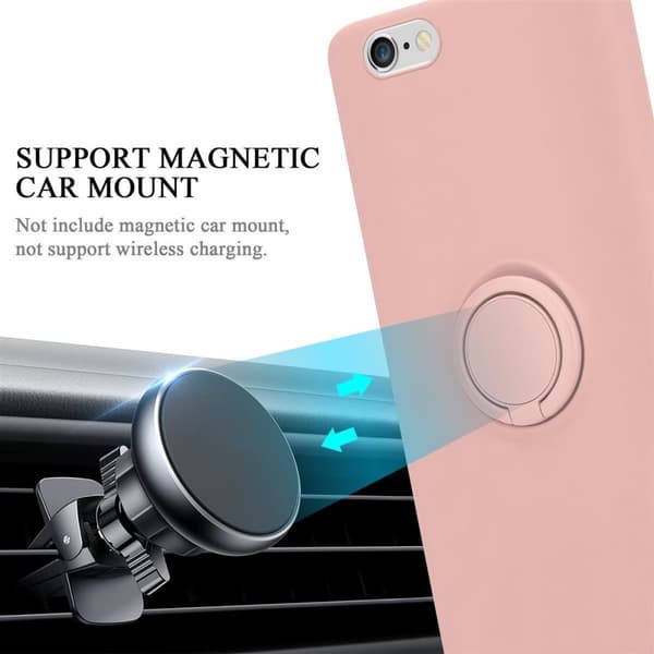 iPhone 6 / 6S Suojakotelo Suojakuori joustavasta TPU-silikonista jossa on rengas