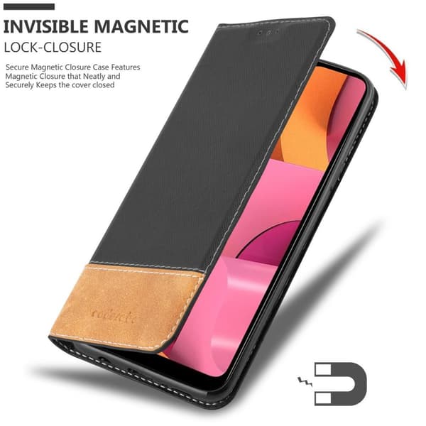 Samsung Galaxy A20s Suojakotelo Suojakuori Lompakkokotelo Matkapuhelinkotelo jossa magneettisuljenta, jalusta-toiminto ja korttitasku