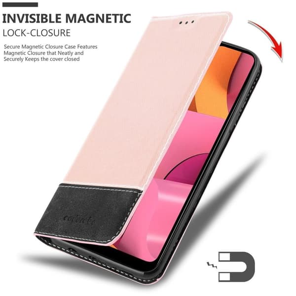 Samsung Galaxy A20s Suojakotelo Suojakuori Lompakkokotelo Matkapuhelinkotelo jossa magneettisuljenta, jalusta-toiminto ja korttitasku