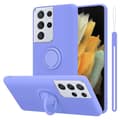 Miniatyrbild 1 av 8: Samsung Galaxy S21 ULTRA Skal Fodral Mobilskydd av flexibelt TPU-silikon med ring Skyddsfodral Case Cover