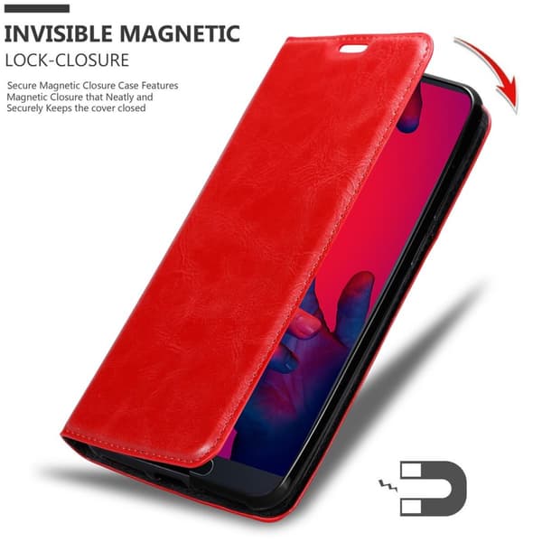 Lommebokdeksel til Huawei P20 PRO / P20 PLUS Deksel med magnetisk lukking, stativfunksjon og kortlomme