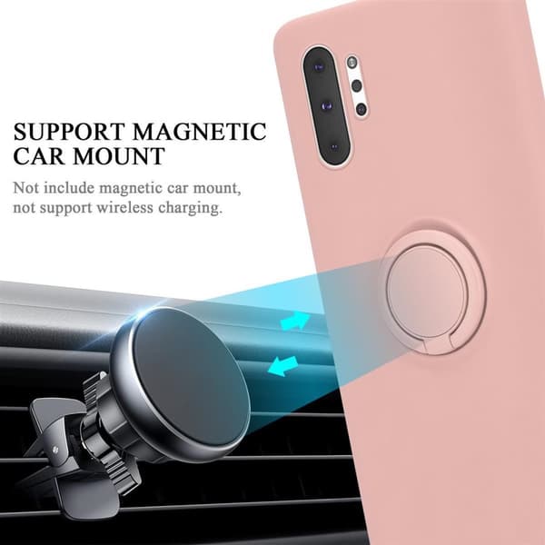 Samsung Galaxy NOTE 10 PLUS Suojakotelo Suojakuori joustavasta TPU-silikonista jossa on rengas