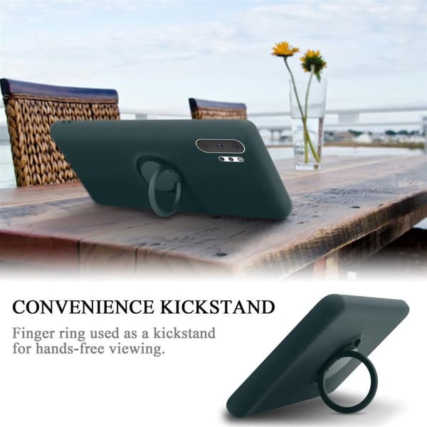 Samsung Galaxy NOTE 10 PLUS Skal Fodral Mobilskydd av flexibelt TPU-silikon med ring Skyddsfodral Case Cover