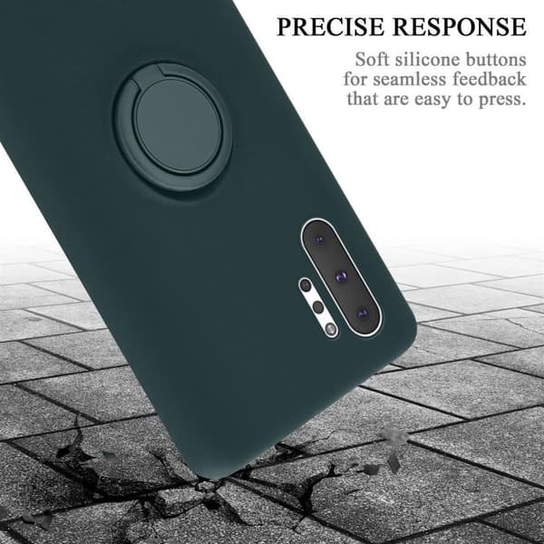 Samsung Galaxy NOTE 10 PLUS Skal Fodral Mobilskydd av flexibelt TPU-silikon med ring Skyddsfodral Case Cover