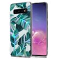 Miniatyrbilde 1 av 7: Deksel til Samsung Galaxy S10 4G Lommebokdeskel av TPU-silikon med blomstermønster