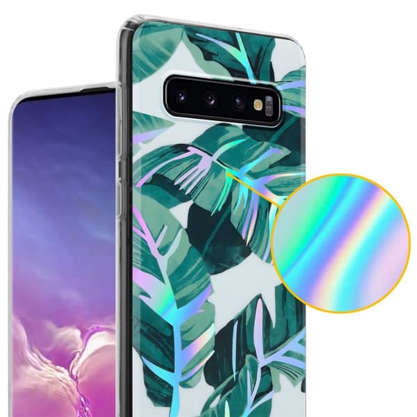 Samsung Galaxy S10 4G Suojakotelo TPU-silikonista valmistettu suojakuori jossa on kukkakuvioinen kuvio