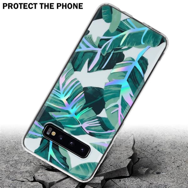 Samsung Galaxy S10 4G Suojakotelo TPU-silikonista valmistettu suojakuori jossa on kukkakuvioinen kuvio