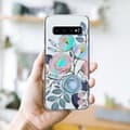 Miniatyrbilde 7 av 7: Deksel til Samsung Galaxy S10 4G Lommebokdeskel av TPU-silikon med blomstermønster