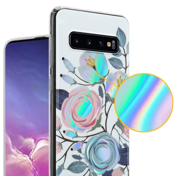 Samsung Galaxy S10 4G Suojakotelo TPU-silikonista valmistettu suojakuori jossa on kukkakuvioinen kuvio