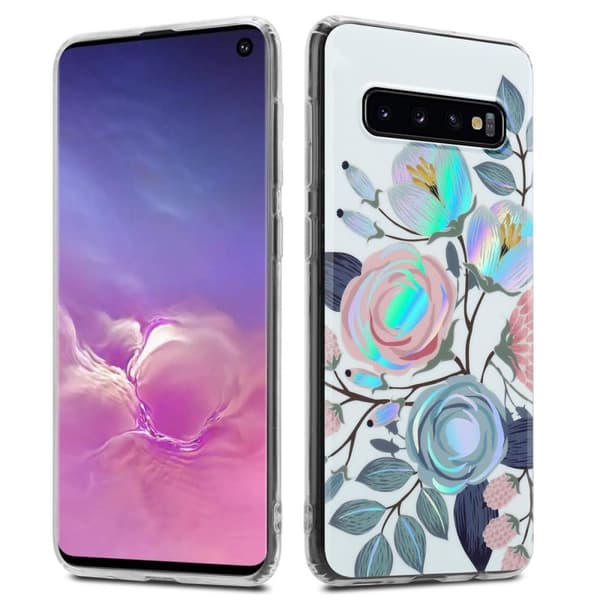 Samsung Galaxy S10 4G Suojakotelo TPU-silikonista valmistettu suojakuori jossa on kukkakuvioinen kuvio