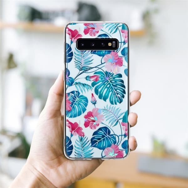 Samsung Galaxy S10 4G Suojakotelo TPU-silikonista valmistettu suojakuori jossa on kukkakuvioinen kuvio