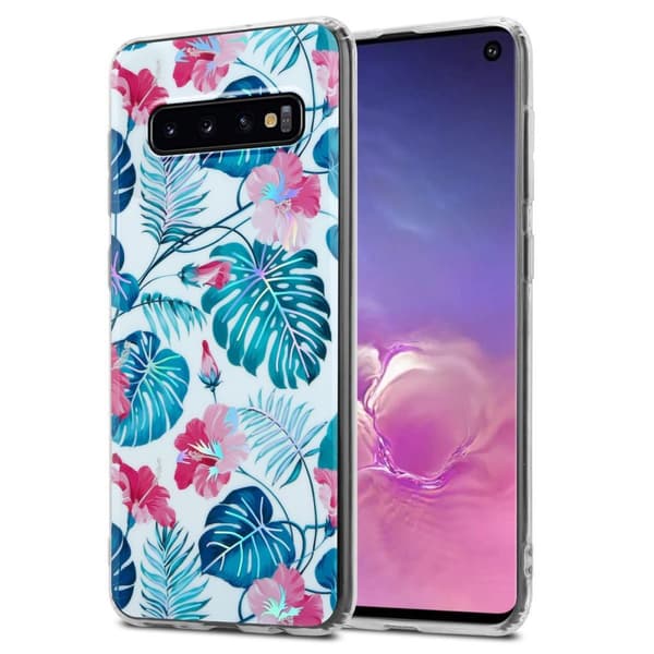 Samsung Galaxy S10 4G Suojakotelo TPU-silikonista valmistettu suojakuori jossa on kukkakuvioinen kuvio