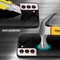 Miniatyrbild 6 av 11: Samsung Galaxy S21 5G Skal Fodral Case Cover Randigt utseende i TPU-silikon och baksida i härdat glas Skyddsfodral