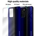 Miniatyrbild 7 av 7: Huawei P40 Skal Fodral Case Cover Randigt utseende i TPU-silikon och baksida i härdat glas Skyddsfodral