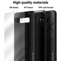 Miniatyrbild 7 av 7: Samsung Galaxy S8 Skal Fodral Case Cover Randigt utseende i TPU-silikon och baksida i härdat glas Skyddsfodral