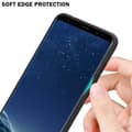 Miniatyrbild 5 av 7: Samsung Galaxy S8 Skal Fodral Case Cover Randigt utseende i TPU-silikon och baksida i härdat glas Skyddsfodral