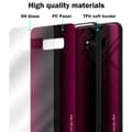 Miniatyrbild 7 av 7: Samsung Galaxy S8 Skal Fodral Case Cover Randigt utseende i TPU-silikon och baksida i härdat glas Skyddsfodral