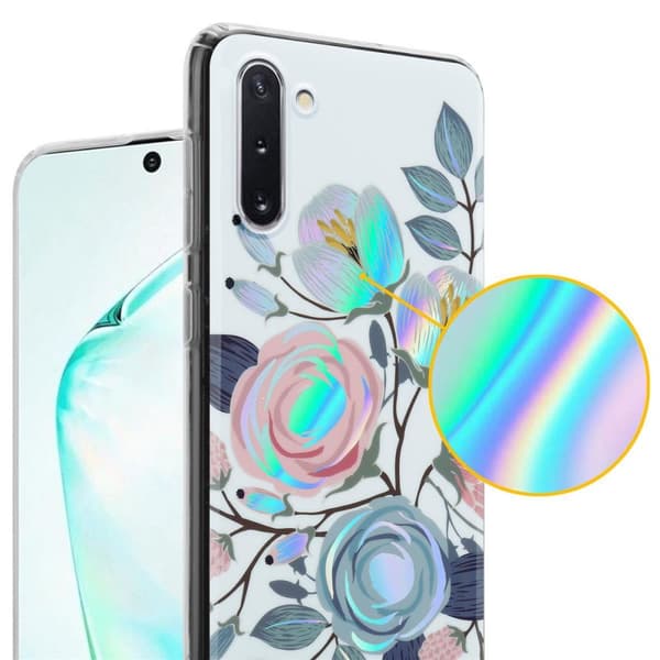 Samsung Galaxy NOTE 10 Suojakotelo TPU-silikonista valmistettu suojakuori jossa on kukkakuvioinen kuvio