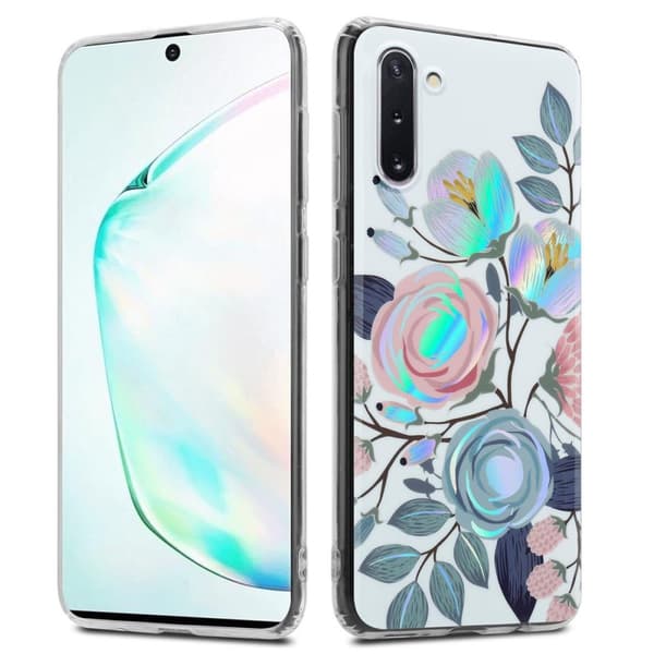 Samsung Galaxy NOTE 10 Suojakotelo TPU-silikonista valmistettu suojakuori jossa on kukkakuvioinen kuvio