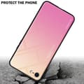 Miniatyrbild 4 av 7: iPhone 7 / 7S / 8 / SE 2020 Skal Fodral i två färger av TPU-silikon och baksida av härdat glas Case Cover Mobilskydd