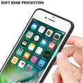 Miniatyrbild 5 av 7: iPhone 7 / 7S / 8 / SE 2020 Skal Fodral i två färger av TPU-silikon och baksida av härdat glas Case Cover Mobilskydd