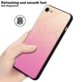 Miniatyrbild 6 av 7: iPhone 7 / 7S / 8 / SE 2020 Skal Fodral i två färger av TPU-silikon och baksida av härdat glas Case Cover Mobilskydd