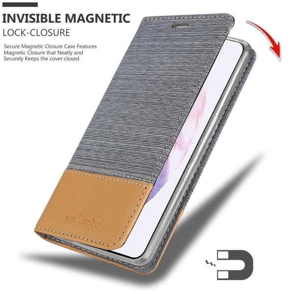 Samsung Galaxy S21 PLUS Skal Plånboksfodral med magnetisk stängning, ståfunktion och kortficka