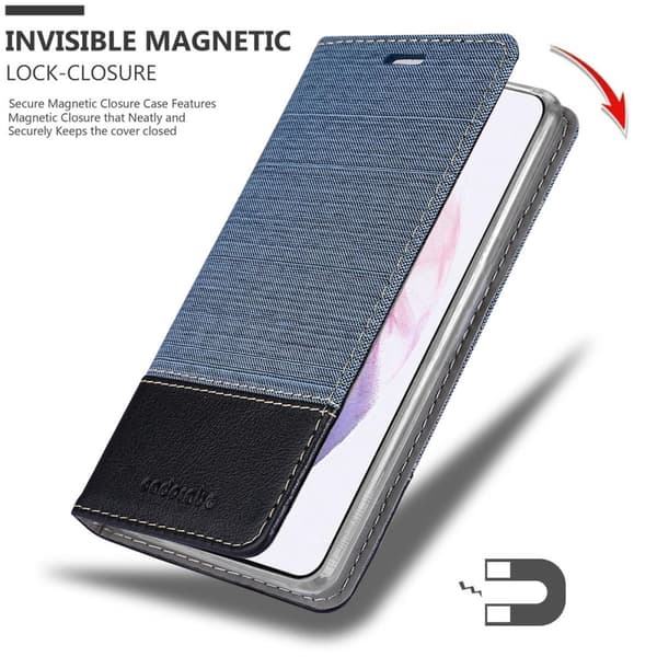 Samsung Galaxy S21 PLUS Skal Plånboksfodral med magnetisk stängning, ståfunktion och kortficka