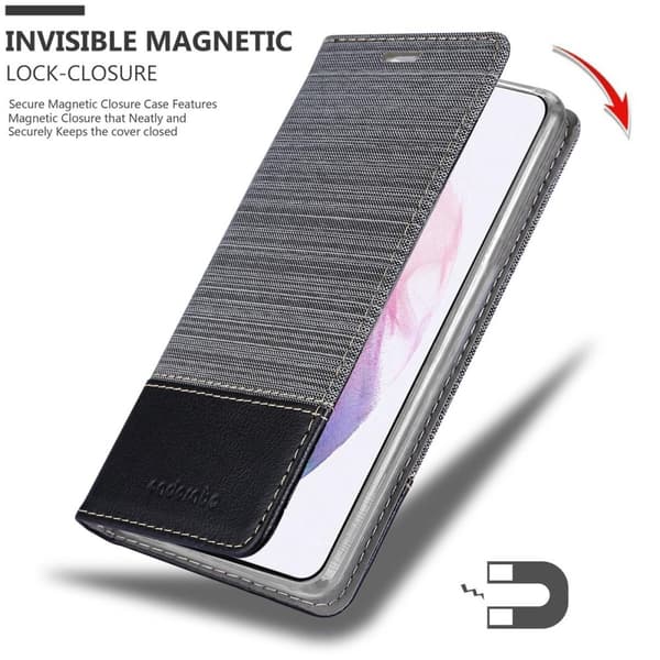 Deksel til Samsung Galaxy S21 PLUS Lommebokdeksel med magnetisk lukking, stativfunksjon og kortlomme