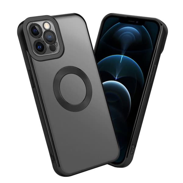 Deksel til iPhone 12 PRO MAX Beskyttelsesdeksel av fleksibelt TPU-silikon med kromapplikasjon