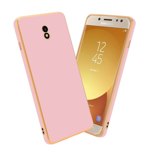 Samsung Galaxy J7 2017 Fodral Mobilskydd Skal av flexibel TPU-silikon och med kameraskydd