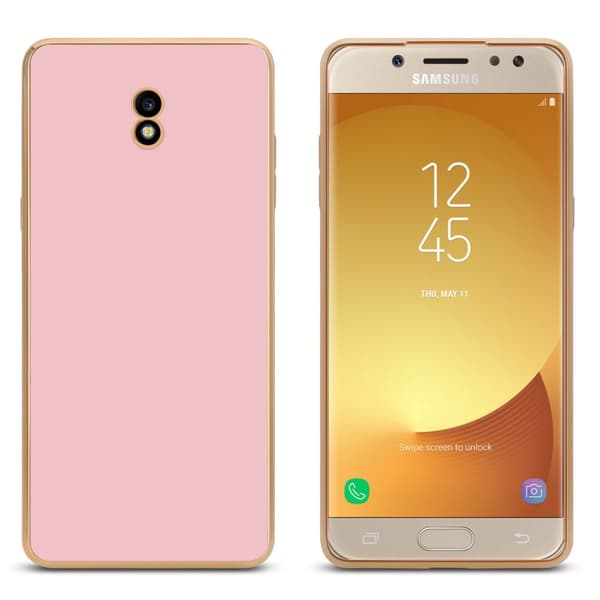 Samsung Galaxy J7 2017 Suojakuori Suojakotelo joka on valmistettu joustavasta TPU-silikonista ja jossa on kameran suojaus