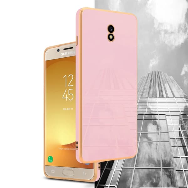 Samsung Galaxy J7 2017 Suojakuori Suojakotelo joka on valmistettu joustavasta TPU-silikonista ja jossa on kameran suojaus