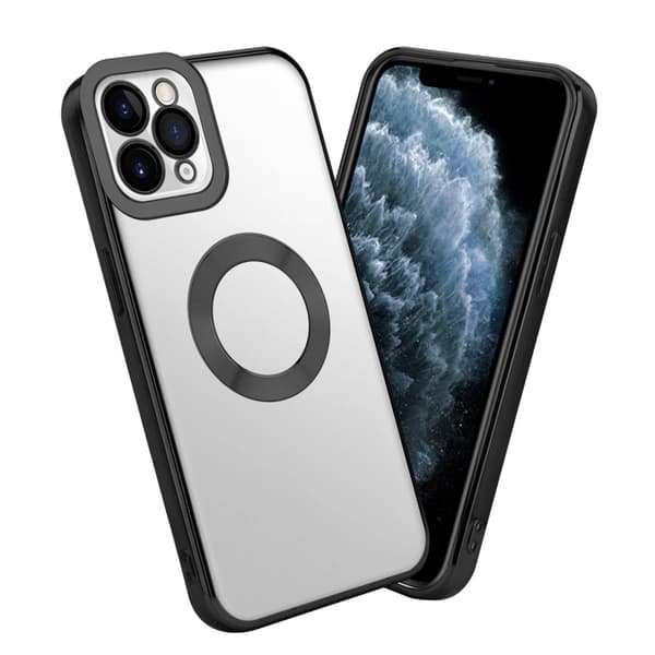 iPhone 11 PRO MAX Skal Fodral av flexibelt TPU-silikon med Chrome-applikation Mobilskydd