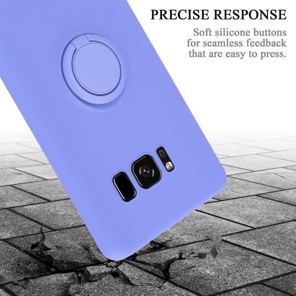 Samsung Galaxy S8 Skal Fodral Mobilskydd av flexibelt TPU-silikon med ring Skyddsfodral Case Cover