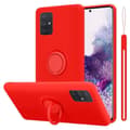 Miniatyrbild 1 av 9: Samsung Galaxy A71 4G Skal Fodral Mobilskydd av flexibelt TPU-silikon med ring Skyddsfodral Case Cover