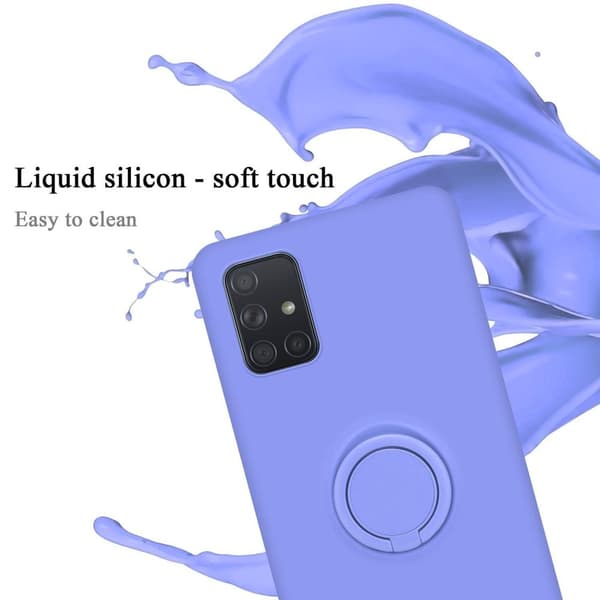 Samsung Galaxy A71 4G Skal Fodral Mobilskydd av flexibelt TPU-silikon med ring Skyddsfodral Case Cover