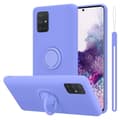 Miniatyrbild 1 av 9: Samsung Galaxy A71 4G Skal Fodral Mobilskydd av flexibelt TPU-silikon med ring Skyddsfodral Case Cover