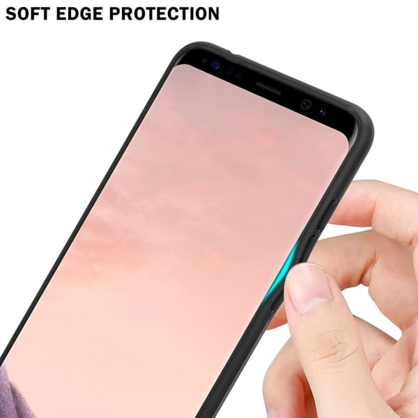 Deksel til Samsung Galaxy S8 PLUS Stripe optics Silikondeskel laget av TPU-silikon og bakside av herdet glass