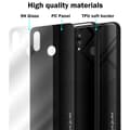 Miniatyrbilde 7 av 7: Deksel til Huawei P20 LITE 2018 / NOVA 3E Stripe optics Silikondeskel laget av TPU-silikon og bakside av herdet glass