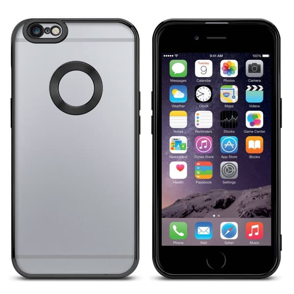 iPhone 6 / 6S Suojakuori Suojakotelo joustavasta TPU-silikonista jossa on kromisovellus