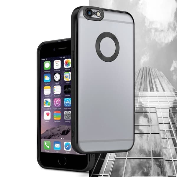 iPhone 6 / 6S Suojakuori Suojakotelo joustavasta TPU-silikonista jossa on kromisovellus