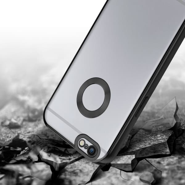 iPhone 6 / 6S Suojakuori Suojakotelo joustavasta TPU-silikonista jossa on kromisovellus
