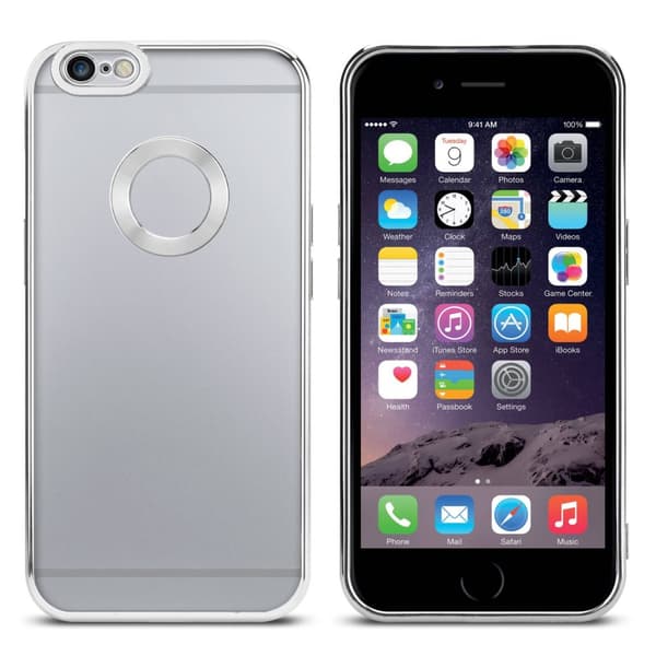 iPhone 6 / 6S Suojakuori Suojakotelo joustavasta TPU-silikonista jossa on kromisovellus