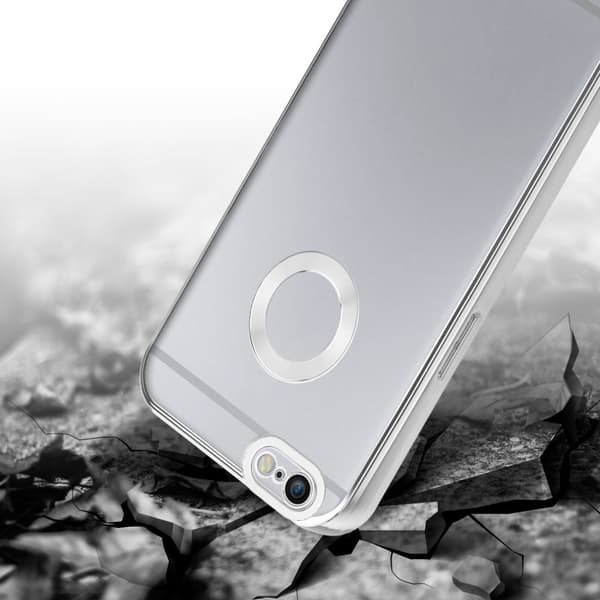 iPhone 6 / 6S Suojakuori Suojakotelo joustavasta TPU-silikonista jossa on kromisovellus