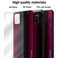 Pikkukuva 6 / 6: Samsung Galaxy A41 Suojakuori Suojakotelo TPU-silikonista valmistettu raitaoptiikan suojakansi ja karkaistusta lasista valmistettu takapuoli