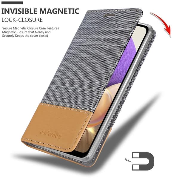 Samsung Galaxy A32 5G Skal Plånboksfodral med magnetisk stängning, ståfunktion och kortficka